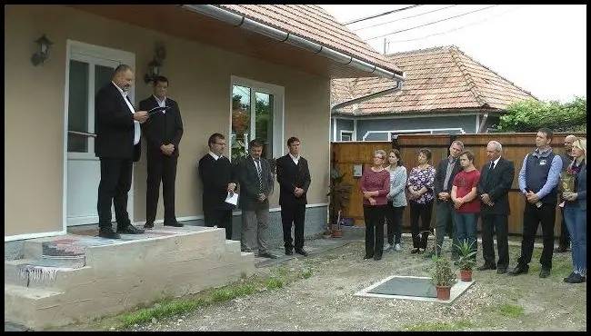 Inaugurarea casei la Biborțeni