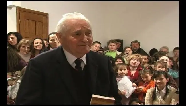 Întâlnire cu Sándor Kányádi în 2011 în biserica unitarianiană din Baraolt