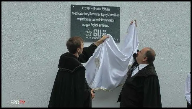 Inauguration of a memorial plaque in memory of the victims of the Barcaföldvár prison camp in Aita Seacă