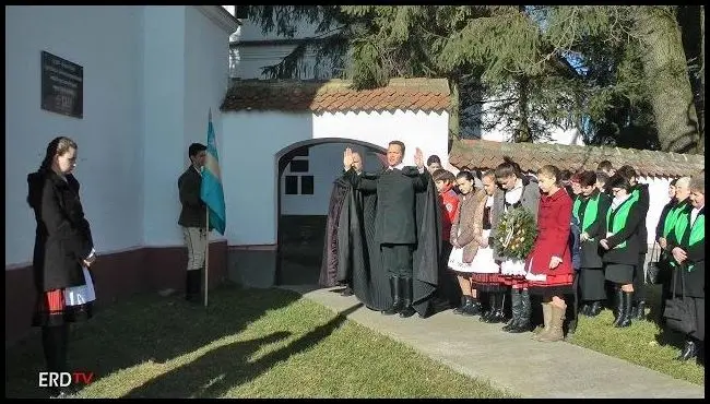 Inauguration of a memorial plaque in memory of Căpeni prisoners imprisoned in the camps